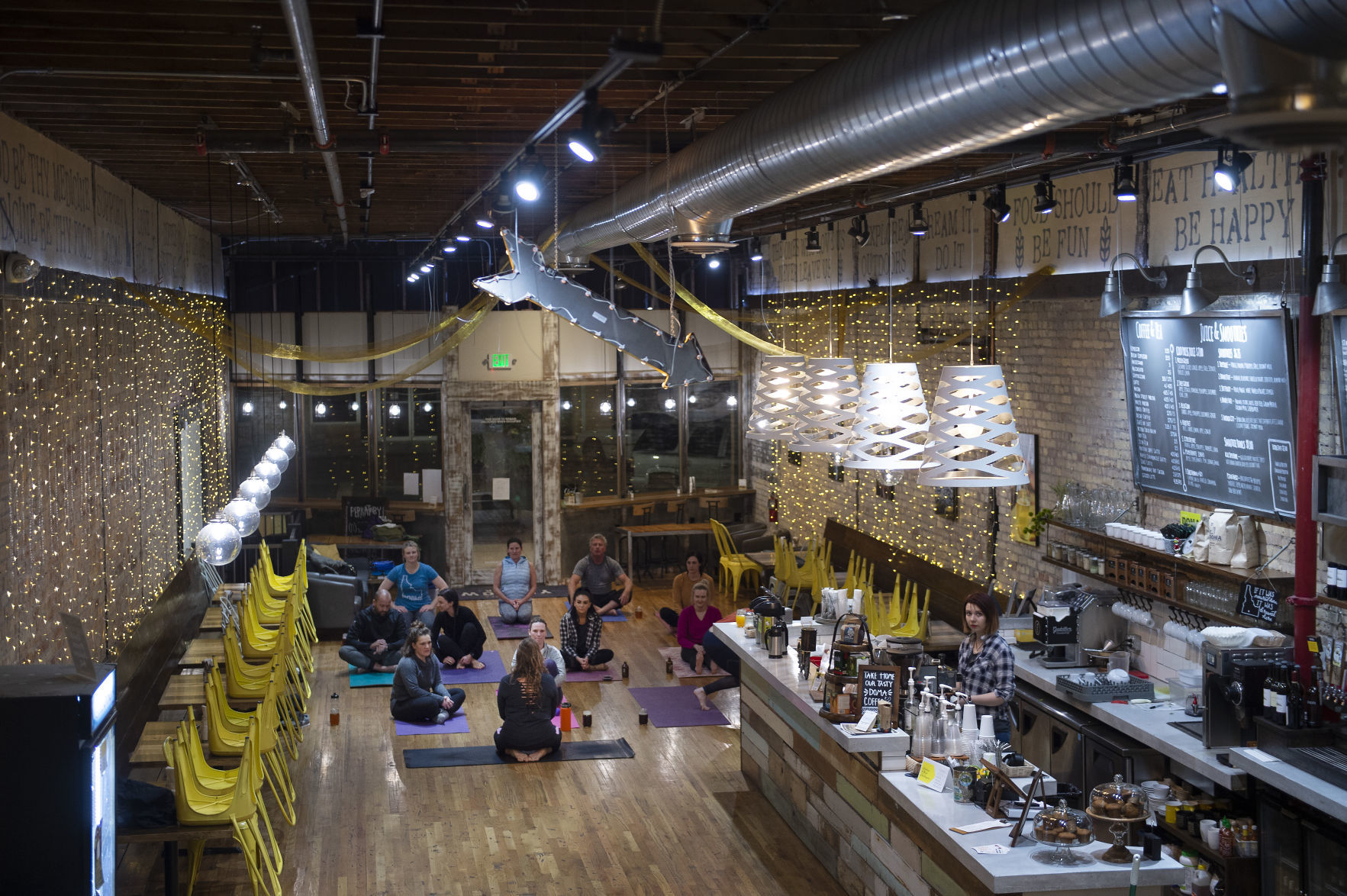 Beer Yoga at Yellow Brick Cafe